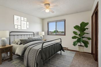 Bedroom with Plush Carpeting
